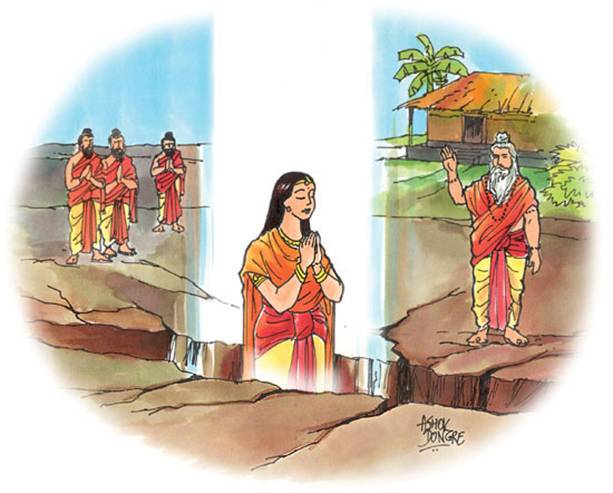 Macintosh HD:Users:richard:Desktop:Jung and the Ramayan Pictures:Earth Taking Sita painting by Ashok Dongre.jpg