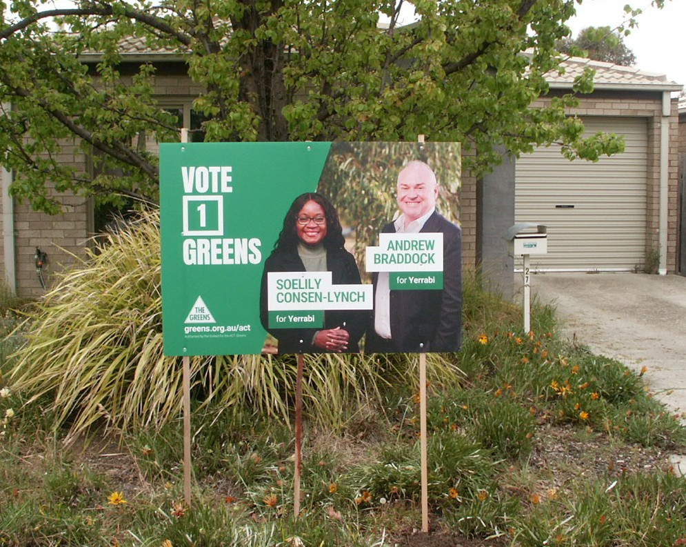 Party sign in front of my house