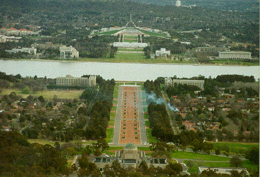 View of Parliamentary Triangle, Canberra