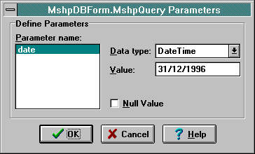 Default value of SQL Parameter