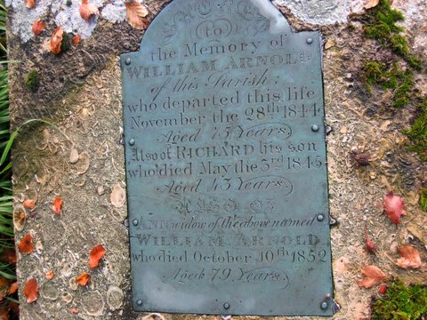 Gravestone of William and Ann ARNOLD