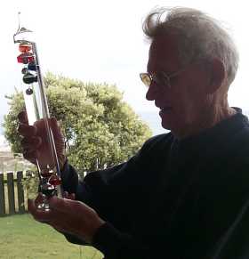 Dad with thermometer