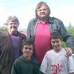 Dac and me with his nephews Scott and Robert