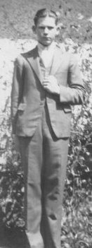 Dad in first suit, ca 1934