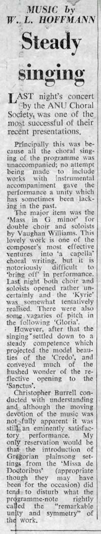 Picture of newspaper clipping. Transcription follows.