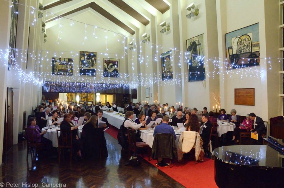 Photo of the dinner in progress