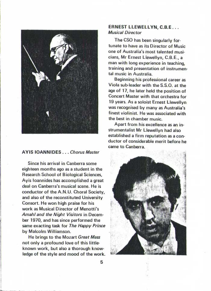 1971 Main Concert Programme page 5