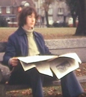 Film still of me at Southampton Uni