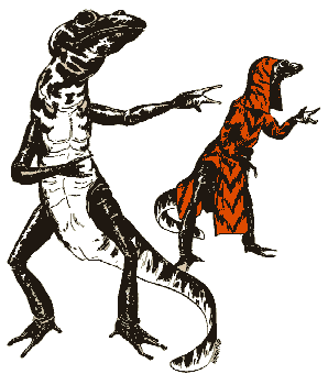 Two Bwaps (from JTAS #11, artist William H. Keith, Jr., used with permission of William H. Keith, Jr. and Marc W. Miller)