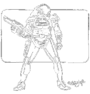 Combat Armor (artist Tim Bradstreet, used with permission of Tim Bradstreet and Marc Miller)
